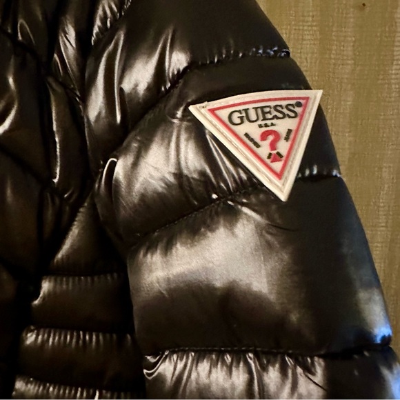 NWT New Guess Puffer Jacket Large L - Picture 7 of 10